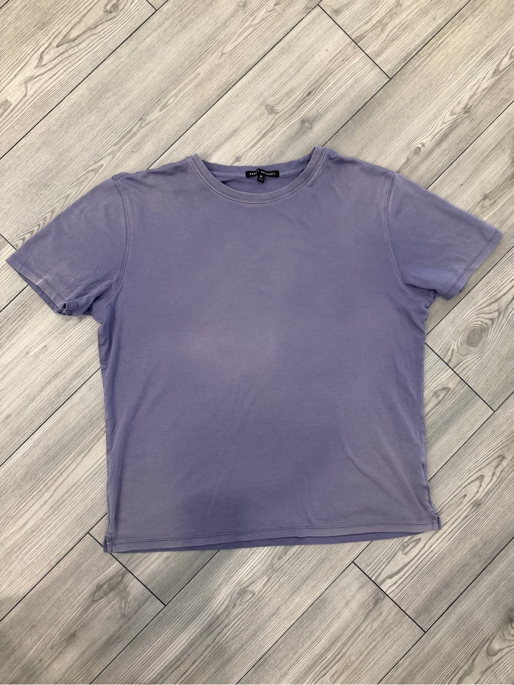Robert Barakett Muted Lavender Crew T-Shirt Size XL